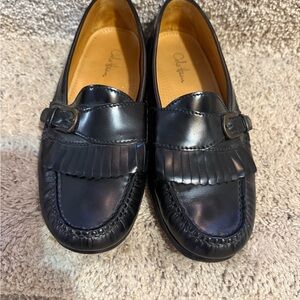 Cole Haan Black Leather Men's Slip-On Loafers